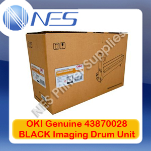 OKI Genuine 43870028 BLACK Imaging Drum Unit for C5850/C5950/MC560 (20K)